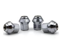 BASPHHH Bulloni Cerchio Compatibile con Ford per Fiesta 1989-2022 Dadi per Cerchi in Lega per Auto M12X1.5 19mm