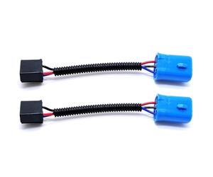 BASPHHH Compatibile con Hummer per H2 2 Pezzi HB5 9007 Maschio A H4 Femmina Adattatore Cablaggio Sostituzione Connettore Base Faro