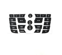 BASPHHH Compatibile con Opel per Mokka Cruscotto dell'auto Pulsante di Controllo A/C Radio Pulsante multimediale Kit di Decalcomanie di Riparazione Accessori Adesivi Decorativi(C)