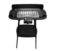 BASS, 2-in-1 Grill Elettrico, Free-standing E Come Dispositivo Da Tavolo, Grill Da Tavolo - BBQ Per Interni Ed Esterni - Rivestimento Antiaderente E Vassoio Raccogli Grasso, 46 x 23 cm