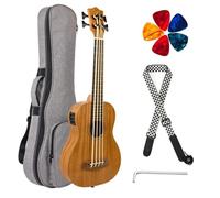 Bass Alto 76,2 cm ukulele baritono con borsa da concerto Strap Pick regolazione stelo