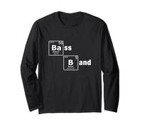 Bass Band Tavola Periodica degli Elementi Nerd Scienza Geek Maglia a Manica