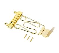Bass Bridge Tailpiece Sostituzione del Ponte Elettrico in Lega di Zinco per il Trapezio di Bassio Jazz Accessorio Mentale (Colore d'oro)
