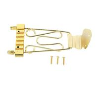 Bass Bridge Tailpiece | Zinc Alloy Replacement for 6 String Electric Bass | Adjustable Bridge for Enhanced Sound & Playability (Oro)