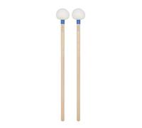 Bass Drum Sticks 1 paio di bacchette for batteria, testa in feltro, mallet for timpani, impugnatura in legno, antiscivolo for grancassa, accessori for strumenti musicali a percussione(Blue)