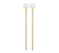 Bass Drum Sticks 1 paio di bacchette for batteria, testa in feltro, mallet for timpani, impugnatura in legno, antiscivolo for grancassa, accessori for strumenti musicali a percussione(Yellow)