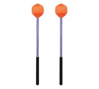 Bass Drum Sticks Bacchette for batteria professionali for grancassa con impugnatura antiscivolo Accessori for strumenti a percussione(1 Pair Orange)