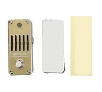 Bass EQ Pedal Analog 5 Band Equalizer Mini, Effect Pedale per Strumenti, Colore Marrone - Suono Pulito e Stabile, Design Compatto e Robusto in Metallo