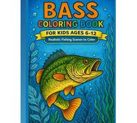 Bass Fishing Coloring Book: Ages 4-18+