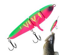 Bass Fishing Swimbaits - Set di 4 esche in plastica morbida da 6 pollici | Design realistico della coda di pagaia, adatto per acqua all'acqua salata, mirando al basso, il dorato Il maskino