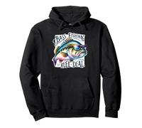 Bass Fishing The Reel Deal Largemouth Felpa con Cappuccio