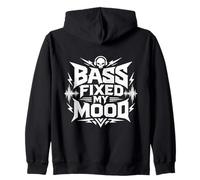 Bass Fixed My Mood Rave Techno Energy Sound Vibes Felpa con Cappuccio