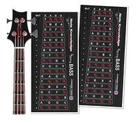 Bass Guitar fretboard nota mappa decalcomanie adesivi/