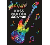 Bass Guitar Music Notebook: Blank Staff Manuscript Paper with Tablatures for 4-String Bass Guitar