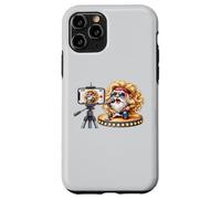 Bass Guitar Player Gnome In Hippie Rocker Clothing Love Rock Custodia per iPhone 11 Pro