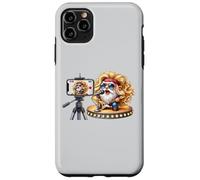 Bass Guitar Player Gnome In Hippie Rocker Clothing Love Rock Custodia per iPhone 11 Pro Max