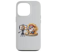 Bass Guitar Player Gnome In Hippie Rocker Clothing Love Rock Custodia per iPhone 13 Pro
