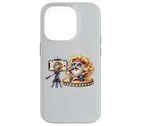 Bass Guitar Player Gnome In Hippie Rocker Clothing Love Rock Custodia per iPhone 14 Pro