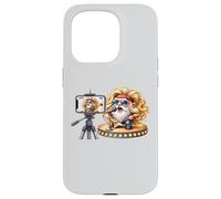 Bass Guitar Player Gnome In Hippie Rocker Clothing Love Rock Custodia per iPhone 15 Pro