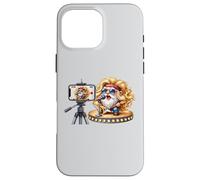 Bass Guitar Player Gnome In Hippie Rocker Clothing Love Rock Custodia per iPhone 16 Pro Max