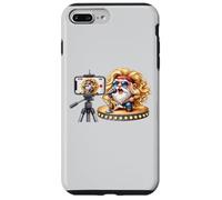Bass Guitar Player Gnome In Hippie Rocker Clothing Love Rock Custodia per iPhone 7 Plus/8 Plus