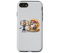 Bass Guitar Player Gnome In Hippie Rocker Clothing Love Rock Custodia per iPhone SE (2020) / 7 / 8