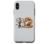 Bass Guitar Player Gnome In Hippie Rocker Clothing Love Rock Custodia per iPhone XS Max