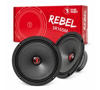 Bass Habit Rebel SR165M Coppia Midrange 165mm 60W RMS 4 Ohm 92dB Auto