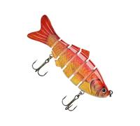 Bass Lures | 6-Segment Fish Design Hooks,Hard Shallow Fishing Lures | for Men Beginner Lover Trout Catfish Boat Trolling Pond Lake Freshwater