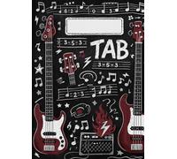 Bass Pentagram and Tabs: A4 Notebook with alternating Pentagram and Tablature - 100 pages to write all your songs