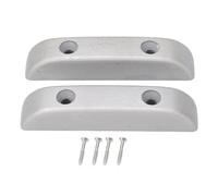 Bass pollice Rest Guitar Ding Resto Premium Fatica in metallo Allevia il supporto per il pollice per le bande di chitarristi per artisti 2pcs nero (Argento)