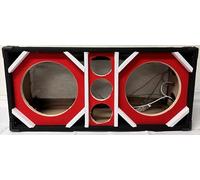 Bass Rockers BRZ10 BRZ10 - Altoparlante Chuchera in stile brasiliano per due altoparlanti da 10" e tre tweeter da 4" o trombe da 4", alloggiamento ventilato per auto, casa, DJ, picnic