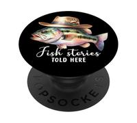 Bass | Storie di pesce raccontate qui PopSockets PopGrip Adesivo