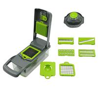 BASS Tagliaverdure, Grattugia, Affettatrice, Chopper Per Insalata Di Verdure, Affettatrice Di Cipolla, Multi Chopper, Grattugia a Tamburo, Triturazione Più Veloce E Più Facile 1.2l