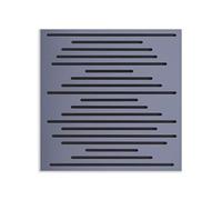Bass Trap Wave Wood Sagoma Line in Pioppo Verniciato RAL 7004 Grigio Segnale