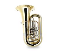 Bass Tuba Bb Strumento a Fiato Ottone Oro Campana 450mm Set Bocchino Custodia