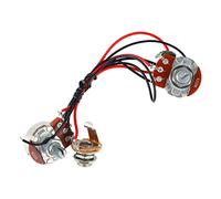 Bass Wiring Harness 1V1T | 250K B250K Potentiometer for Electric Guitar | Pre - Wired Circuit Replacement for Easy DIY Installation/Repair