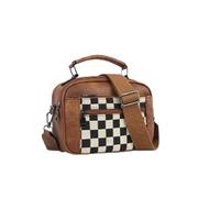 BASSA DI FASHIO FASCIE DONNA PU BASSA IN CROVE ELEGGIORE STANTE REGOLABILE CINDAGGIO BASSO DI MESSENGER TRENDIO MULTICOLO CHICO CHIC CHIC CHICO (BROWN 1)