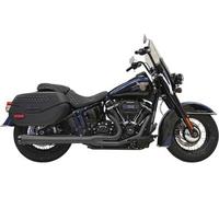 Bassani Manufacturing Strada Rage 2-Into-1 Scarico Sistema - Nero Con Nero Pieno