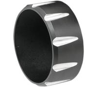 BASSANI XHAUST BE30T END CAP W/FLUTES FOR 3" FIREPOWER - BLACK