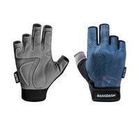 Bassdash Astro Heavy Duty Sure Grip Guanti da Pesca Guanti da Uomo Donna Senza Dita per Gioco Pesca Kayak Paddling Vela MTB
