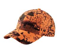BASSDASH Desolve - Cappello da baseball unisex, regolabile, motivo mimetico, Fuoco, Taglia unica