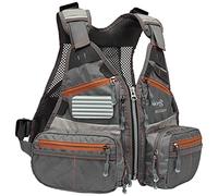 Bassdash Gilet da pesca a mosca per giovani bambini Taglia regolabile con tasche multiple Trota Bass Fishing Gear