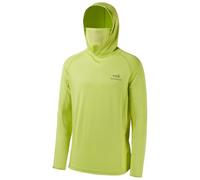Bassdash - Maglia a Maniche Lunghe da Uomo con Protezione UPF 50+ e Maschera facciale incorporata, Scaldacollo e Cappuccio, Ideale per la Pesca