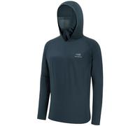 Bassdash - Maglia a Maniche Lunghe da Uomo con Protezione UPF 50+ e Maschera facciale incorporata, Scaldacollo e Cappuccio, Ideale per la Pesca