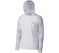 Bassdash - Maglia a Maniche Lunghe da Uomo con Protezione UPF 50+ e Maschera facciale incorporata, Scaldacollo e Cappuccio, Ideale per la Pesca