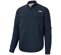 Bassdash Maglia da Pesca a Maniche Lunghe UPF 50 da Uomo con Bottoni Performance Quick Dry FS21M