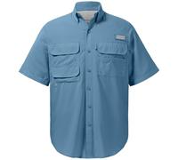Bassdash UPF 50 - Camicia da Pesca da Uomo a Maniche Corte con Bottoni per attività all'aperto