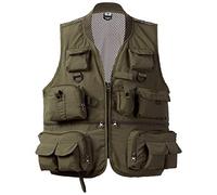 Bassdash Versatile Gilet da pesca da donna per uomo con dorso in rete 6 taglia