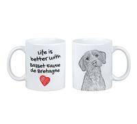 Basset Fauve de Bretagne tazza con cane la vita è migliore Art-Dog